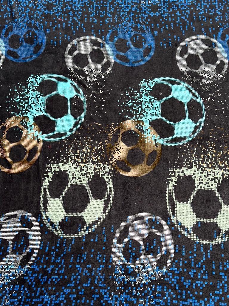 10-72-04-0067 - FRAZADA LIGERA, Frazada microfibra de poliester, TAMAÑO MATRIMONIAL - ALTURA 215 CM,  ANCHO 170 CM, DISEÑO INFANTIL BALONES 2